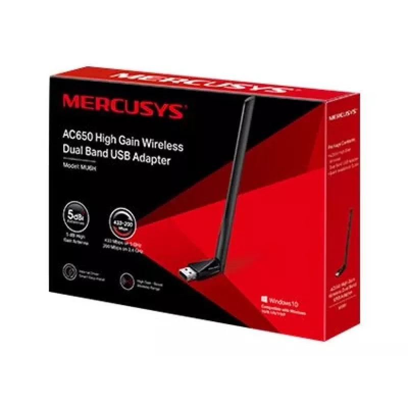 Mercusys AC650 High Gain Wireless Dual Band USB-adapter