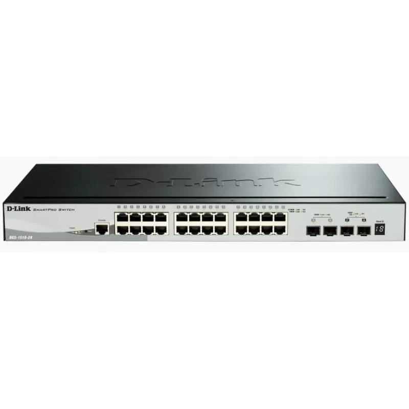 D-Link DGS-1510 Managed L3 Gigabit Ethernet (10/100/1000) zwart
