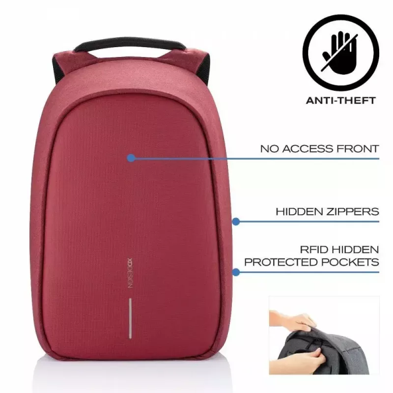 Rugzak XDDESIGN Bobby Hero Small — diefstalwerende waterafstotende alledaagse rugzak, compact formaat