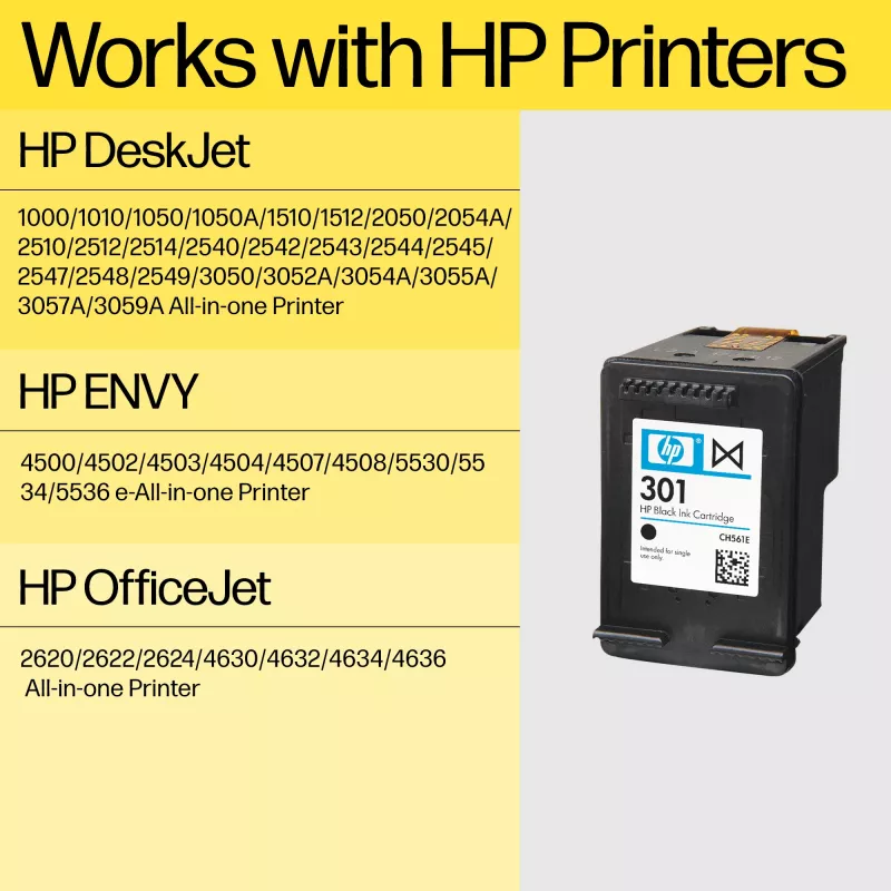 HP 301 originele inktcartridge, 3 kleuren