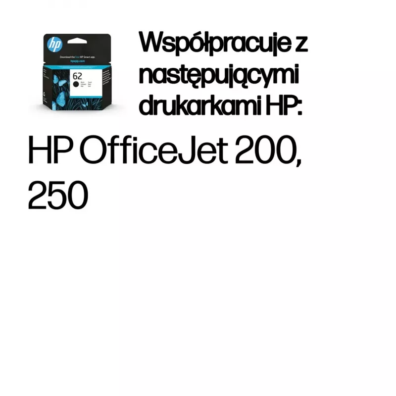 HP 62 zwart originele inktcartridge