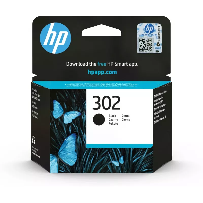 HP 302 zwart originele inktcartridge