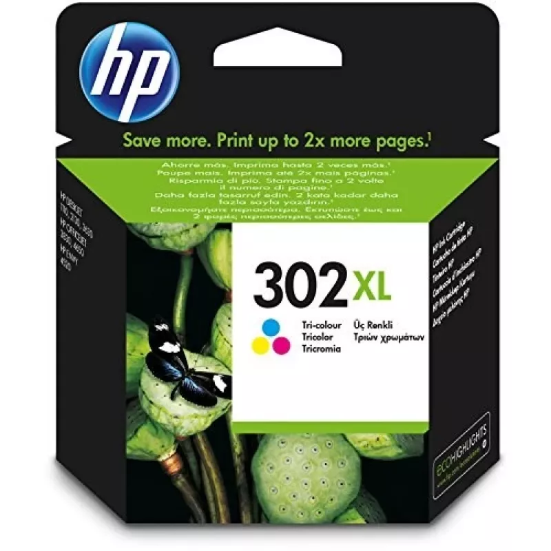 HP 302XL High Yield driekleur originele inktcartridge