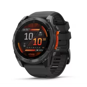 Garmin Fenix 8 3,56 cm (1,4) AMOLED 51 mm digitaal 454 x 454 pixel touchscreen titanium WLAN GPS (satelliet)