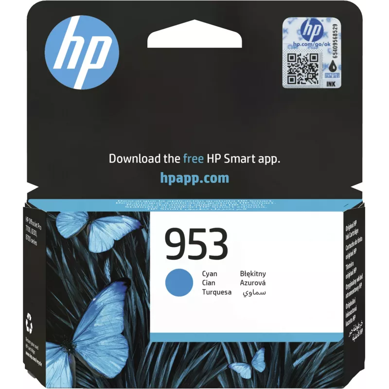 Cartridge HP 953 Cyaan 630 pagina's