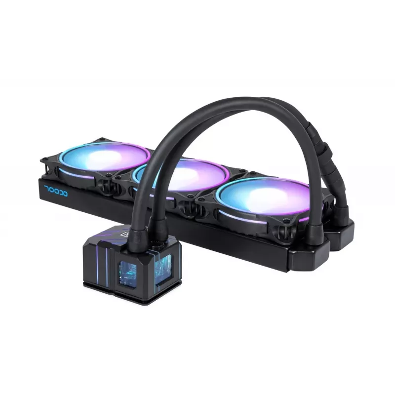 Alphacool Eisbaer Pro Aurora 360 processor all-in-one vloeistofkoeler 12 cm zwart, wit 1 st.