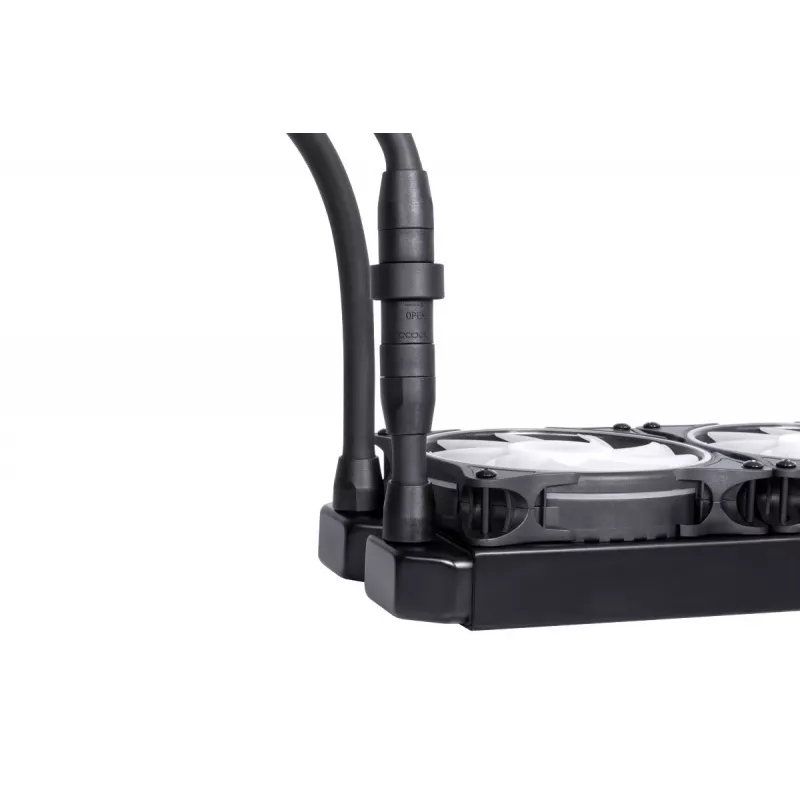 Alphacool Eisbaer Pro Aurora 360 processor all-in-one vloeistofkoeler 12 cm zwart, wit 1 st.