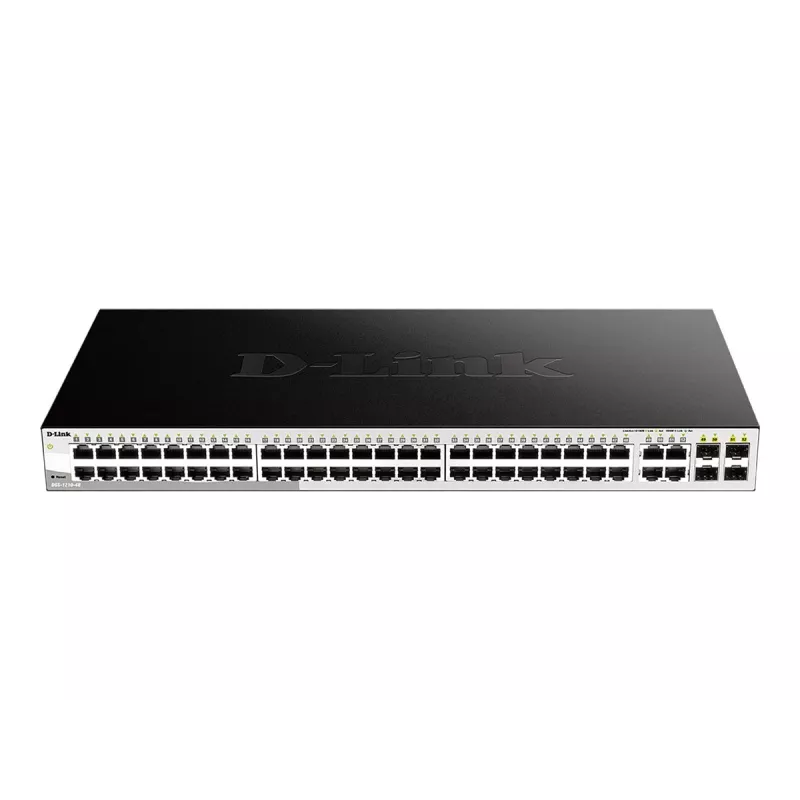 D-Link 48-poorts Gigabit Smart Managed switch met 4 combo 1000BASE-T/SFP-poorten