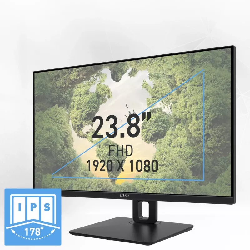MSI Pro MP245PG 24 inch IPS FHD HDMI/DP pivot - flatscreen - 61 cm