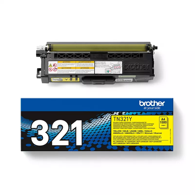 Brother TN-321Y tonercartridge, geel, 1500 pagina's