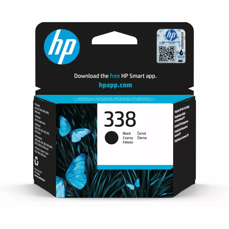 HP 338 inkt 11ml zwart PS8150 8450 DJ5740 6540 6840 PSC2610 2710 2355 (ML)