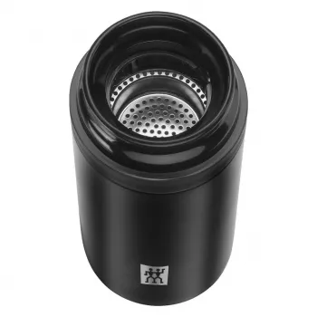 Isolatieflacon ZWILLING THERMO 0,42 L, roestvrij staal, zwart, 7 uur warm / 10 uur koud