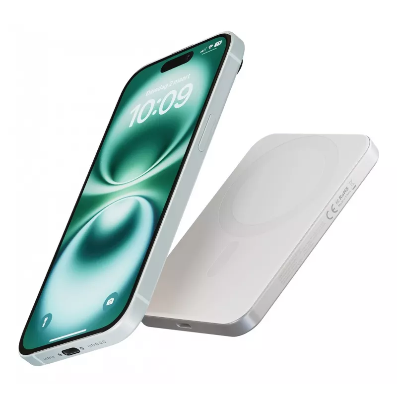 ZENS Pro 1 slank 5000 mAh draadloos laden wit