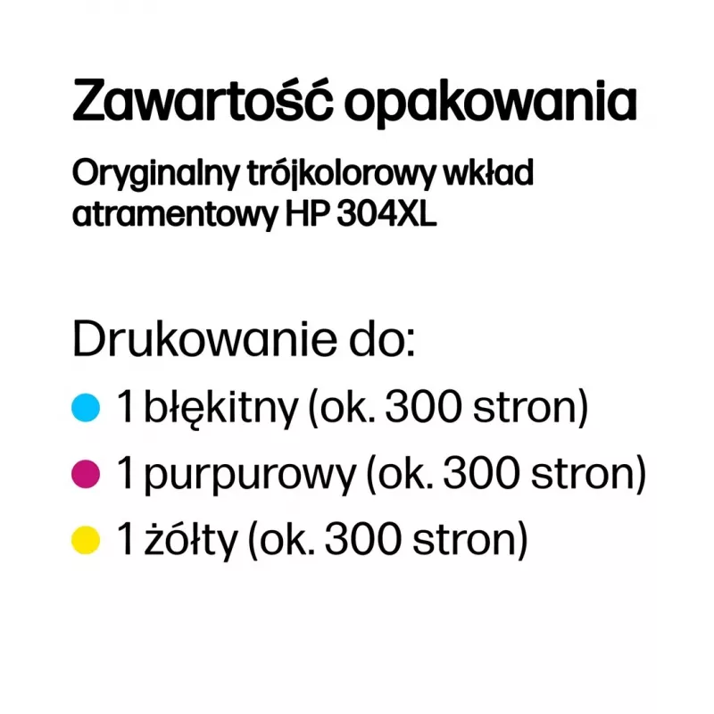 HP 304XL tri-color originele inktpatroon