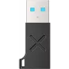 Unitek USB-C naar USB-A adapter A1049ABK01 — zwart, compacte adapter USB-C (bus) naar USB-A (stekker)