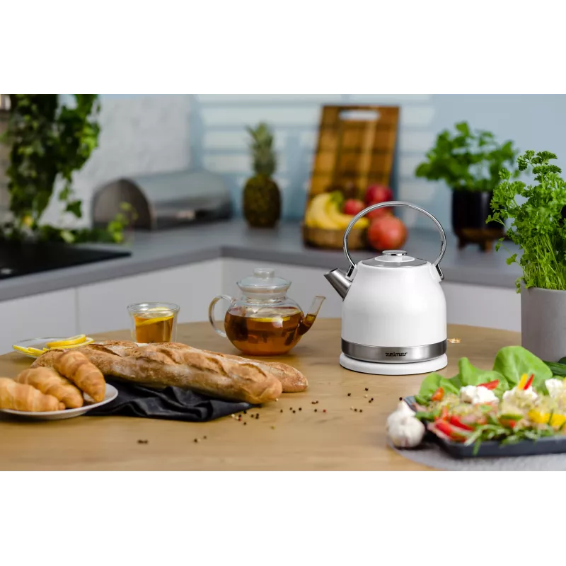 Zelmer ZCK7940 waterkoker 1,5 l 2200 W roestvrijstaal, wit