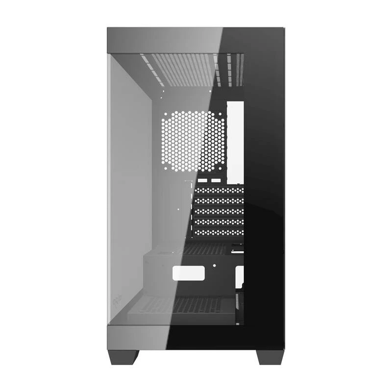 Darkflash C218M computerbehuizing + 6 ARGB-ventilatoren (zwart)