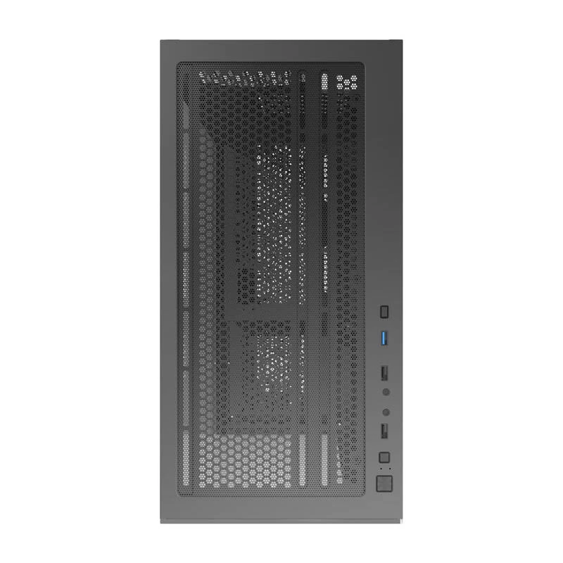 Darkflash C218M computerbehuizing + 6 ARGB-ventilatoren (zwart)