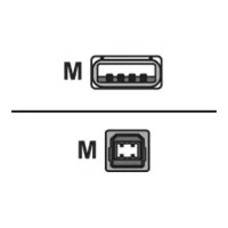 Logilink USB 2.0 verbindingskabel USB-A naar USB-B USB A stekker USB B stekker