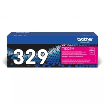 Brother TN-329M tonercartridge, magenta, 6000 pagina's