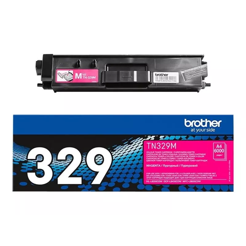 Brother TN-329M tonercartridge, magenta, 6000 pagina's