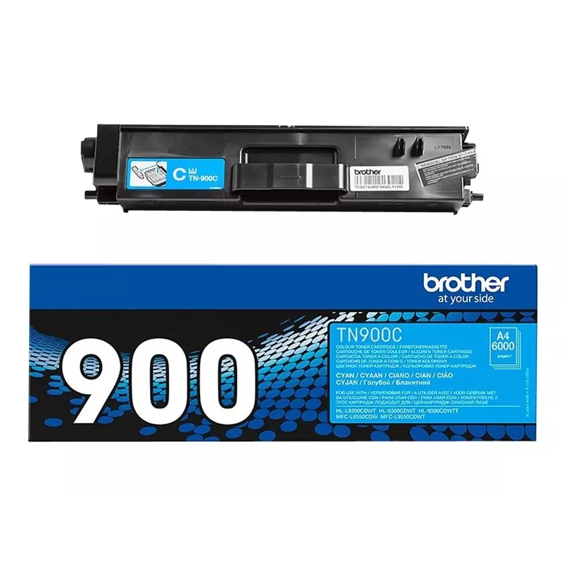 Toner Brother TN 900C cyaan 6000 pagina's
