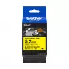 Brother HSe-611E krimpkous, 5,2 mm x 1,5 m, zwart op geel