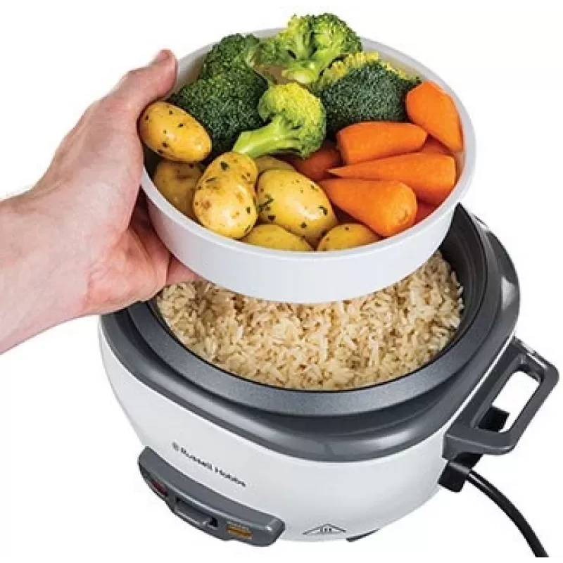 Russell Hobbs 27020-56 Mini rijstkoker, 0,4 L, zwart/wit