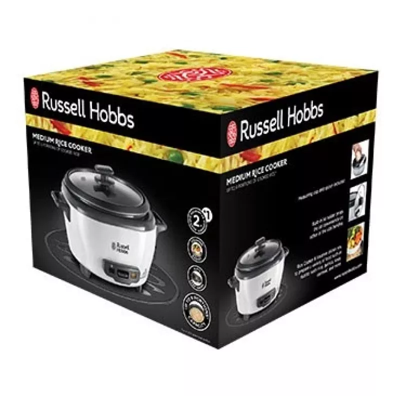 Russell Hobbs 27020-56 Mini rijstkoker, 0,4 L, zwart/wit