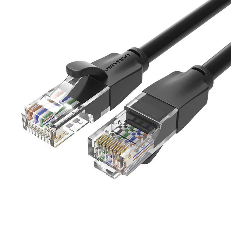 UTP-CAT6-Vention-netwerkkabel IBEBN RJ45 Ethernet 1000Mbit/s 15m (zwart)