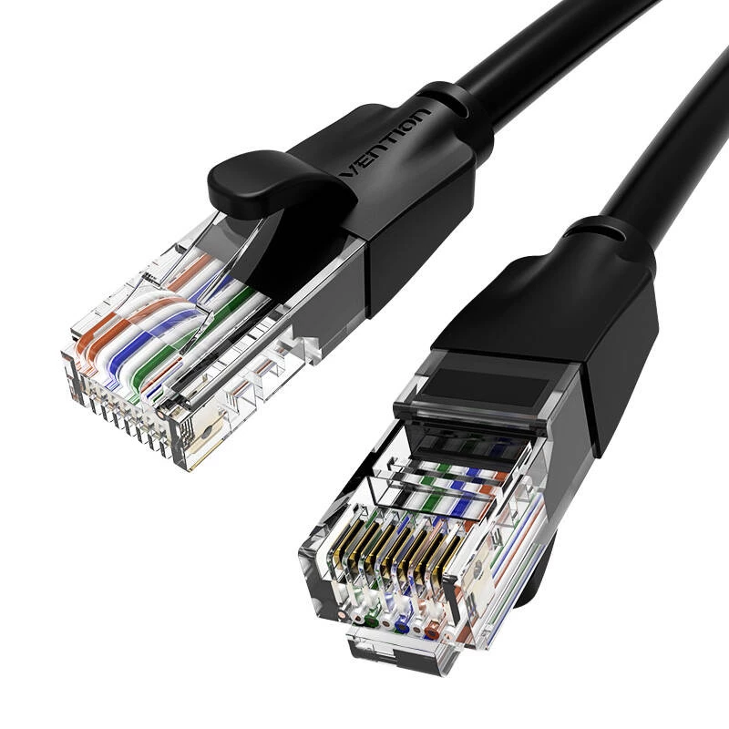UTP-CAT6-Vention-netwerkkabel IBEBN RJ45 Ethernet 1000Mbit/s 15m (zwart)