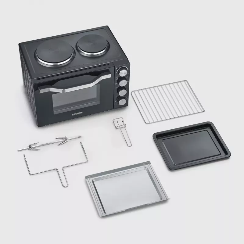 Severin TO 2073 XXL mini-oven 60 L 2200 W zwart grill