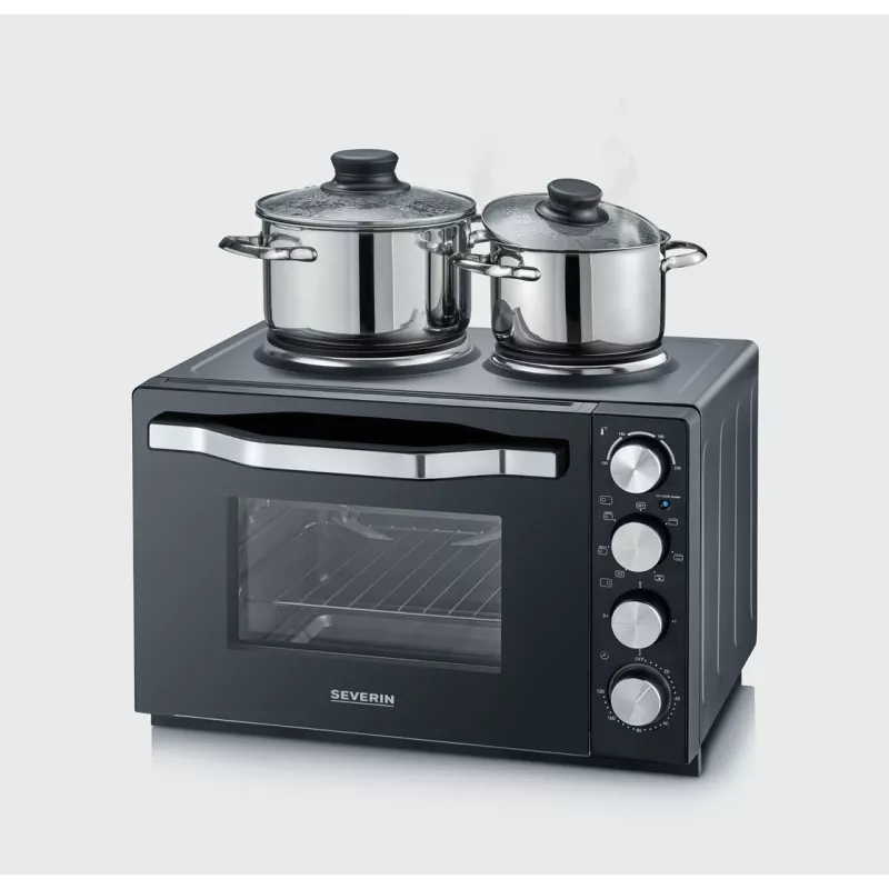 Severin TO 2073 XXL mini-oven 60 L 2200 W zwart grill