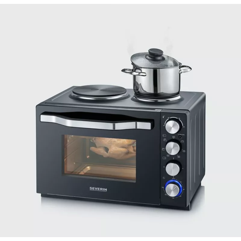 Severin TO 2073 XXL mini-oven 60 L 2200 W zwart grill