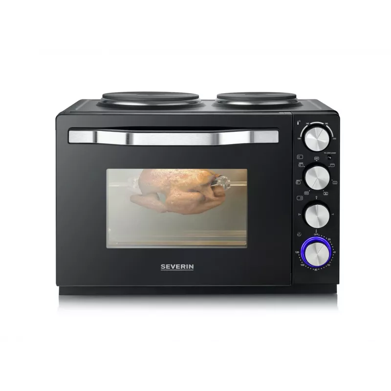 Severin TO 2073 XXL mini-oven 60 L 2200 W zwart grill