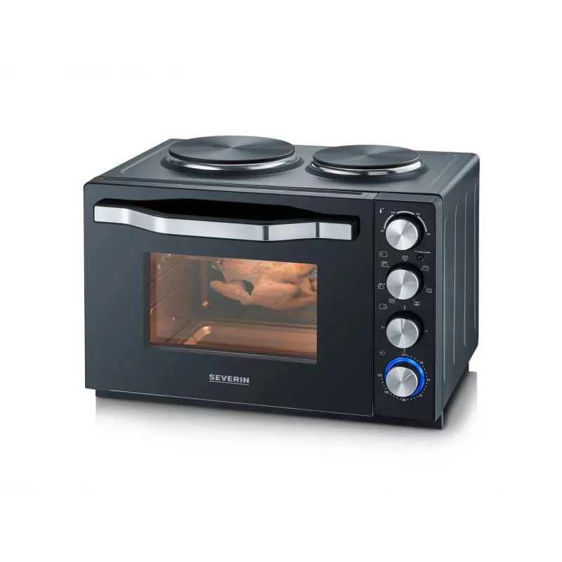 Severin TO 2073 XXL mini-oven 60 L 2200 W zwart grill