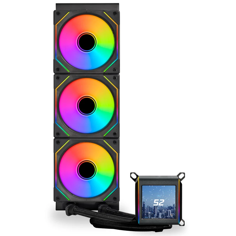 Vloeistofkoelingsset Lian Li GALAHAD II LCD SL-INF 36 cm zwart