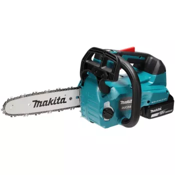 Top-handle accu-kettingzaag DUC256Z, 36 volt (2x18V) blauw/zwart, zonder accu en oplader