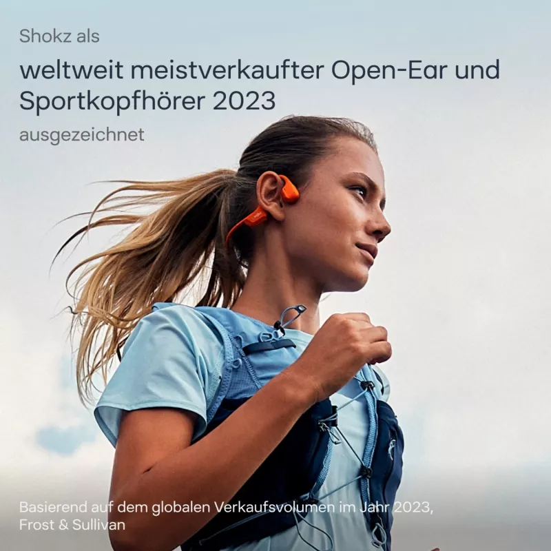SHOKZ OpenRun Pro 2 Mini headset draadloos oorbeugel sport Bluetooth oranje