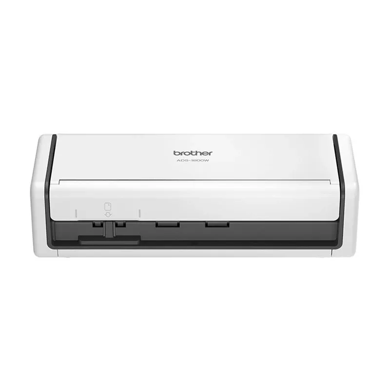 Draagbare draadloze kleurendocumentscanner Brother ADS-1800W — compacte duplex-ADF voor kleine kantoren/mobiel gebruik