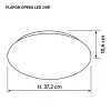 Moderne LED-plafondlamp Activejet OPERA LED 24W