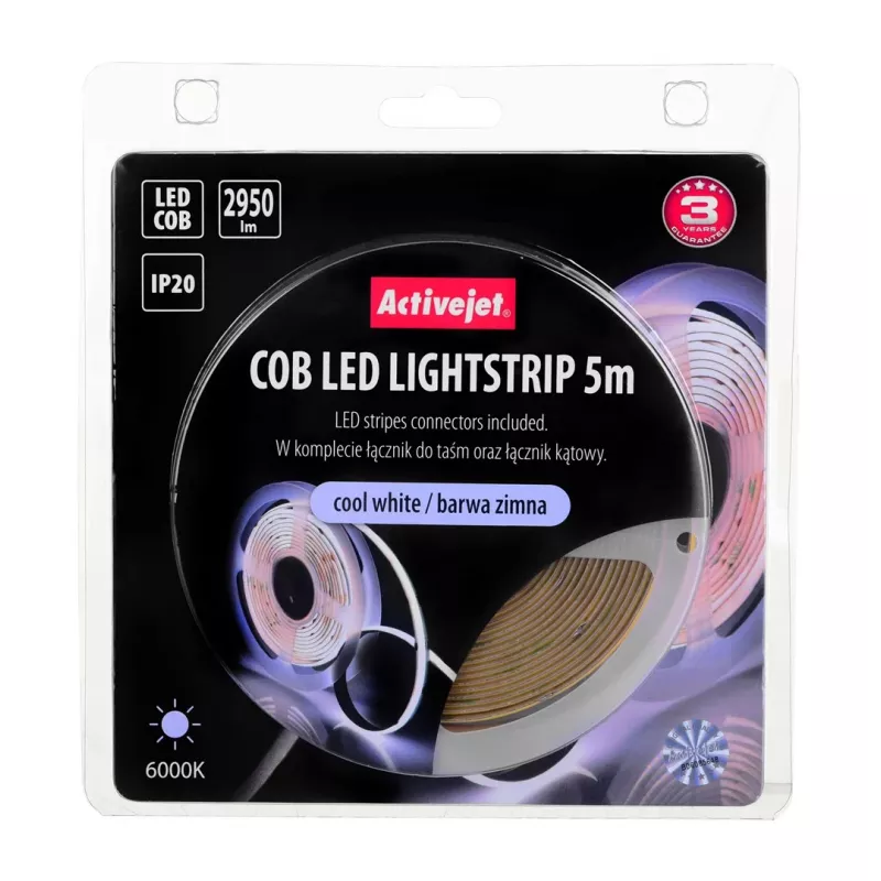 Activejet AJE-COB 5m zim stripverlichting universele stripverlichting binnen
