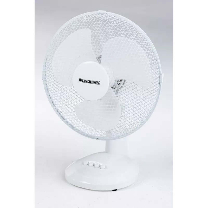 Ravanson WT-1040 tafelventilator voor thuis — 43 cm, 3 bladen, 3 snelheden, 45 W, kunststof behuizing, grijs