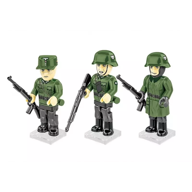 Bouwstenen Duitse infanterie – set van 3 figuren