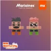 Marioinex Mini Waffle City vuilniswagen bouwblokken, 148 stuks (903131)