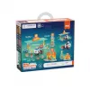 Bouwsteenset Marioinex Mini Waffle Blocks tankstation, 148 delen, meerkleurig, vanaf 6 jaar