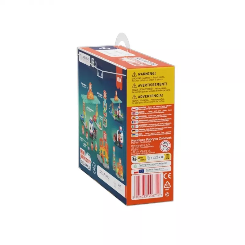Bouwsteenset Marioinex Mini Waffle Blocks tankstation, 148 delen, meerkleurig, vanaf 6 jaar