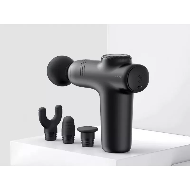 Havit MG1508 pistool-handmassageapparaat klop- en vibratiemassage