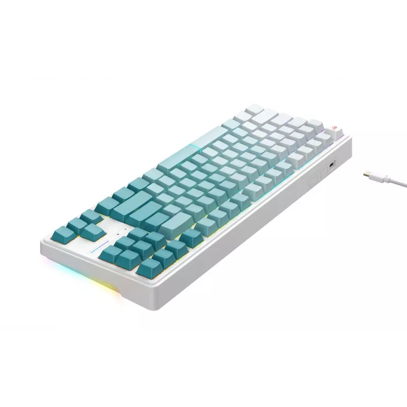 Havit KB901L gaming-toetsenbord wit en groen USB bedraad RGB-LED