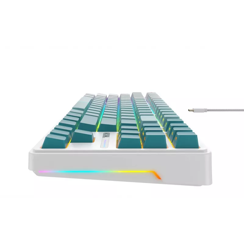 Havit KB901L gaming-toetsenbord wit en groen USB bedraad RGB-LED